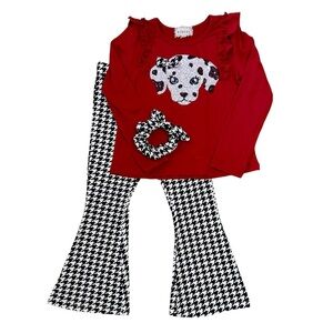 Btween Houdstooth 3-Piece Outfit Set